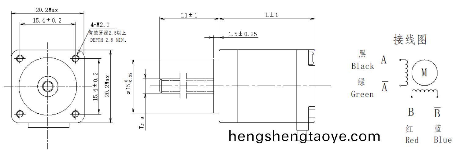 20係列(lie)絲桿電機結構