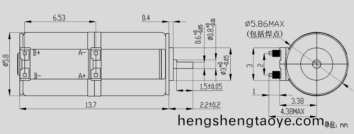 OT-SM5.8L-001步進電機_6mm微(wei)型(xing)步進(jin)電(dian)機_鏡(jing)頭馬達-萬至達電(dian)機