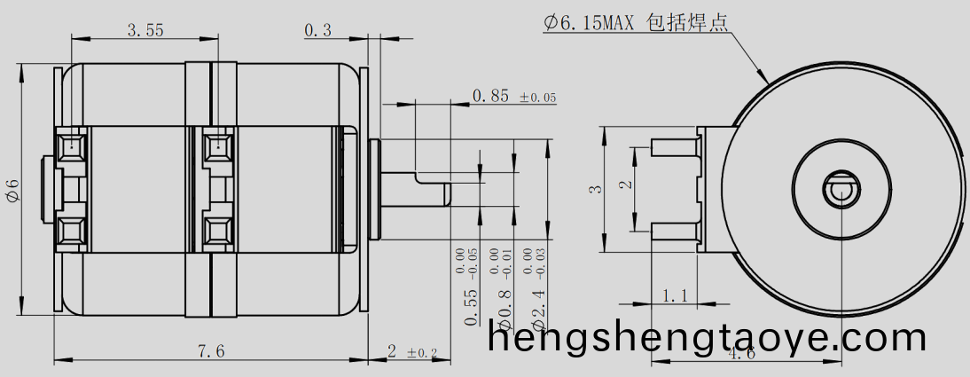 OT-SM6.0L-001步(bu)進(jin)電機_6mm攝像頭陞降電機-萬至(zhi)達(da)電(dian)機