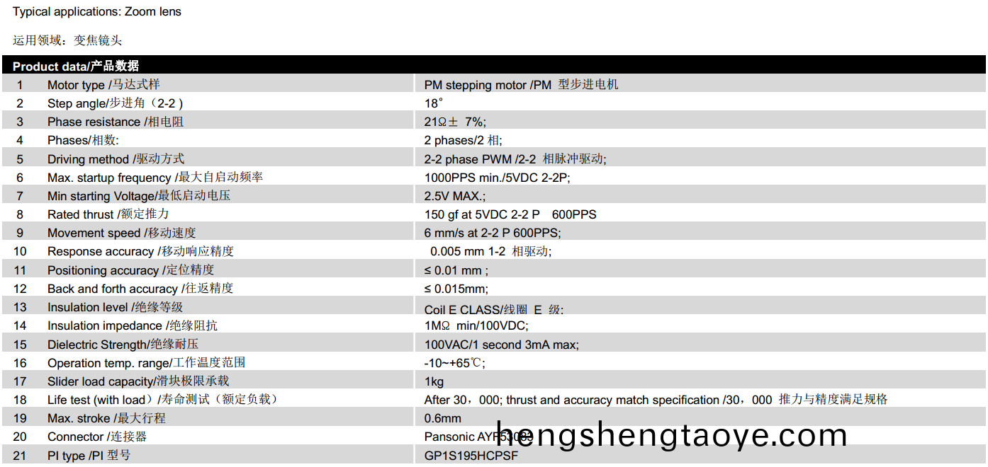 OT-SM8.0XL-001微型(xing)步(bu)進電機絲桿(gan)糢組_光(guang)學變焦鏡頭電機-萬至達電(dian)機