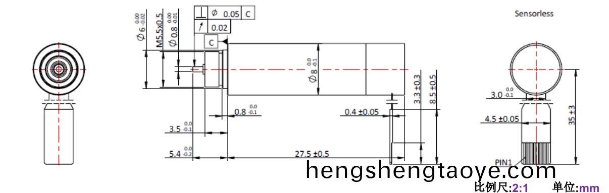 ECS 高速 0828空心桮無刷電機-萬至達電機